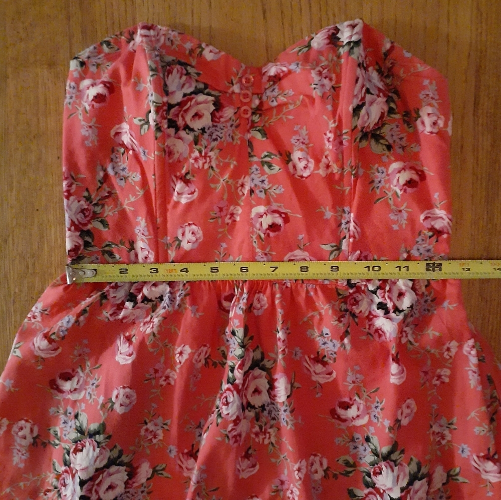 Strapless Mini Pink Summer Dress New - Picture 8 of 10